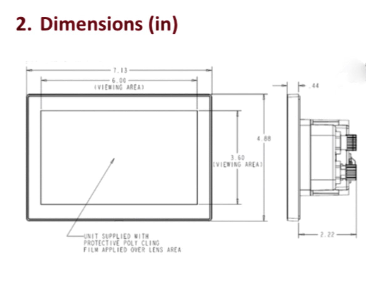 ProEFI 5" or 7" Color Can Display Logger